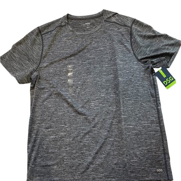 DSG Black / Gray Athletic Training Crew Neck Short Sleeve T-Shirt Large NWT - Picture 6 of 6